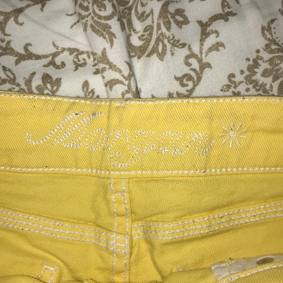 Vintage Delia’s yellow jean shorts Sz 13/14 - Picture 4 of 6